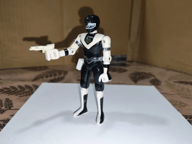 Figurine Rare Bioman 2 Maskman Force Rouge Die Cast Metal Bandai 1987