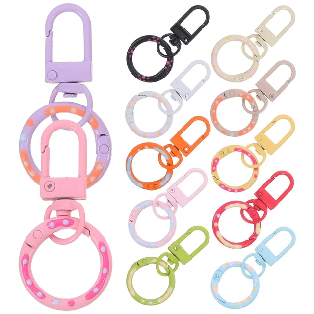Fermoir à homard en métal, 5 pièces, porte-clés, crochets pivotants, Clips de sangle, connecteur de sac à boucle, accessoires de quincaillerie de bricolage  15