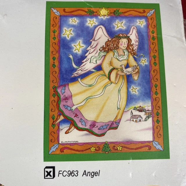 Garden Flag Artistic Collectibles Jennifer DeCristoforo Angel 25 X 37" USA NOS