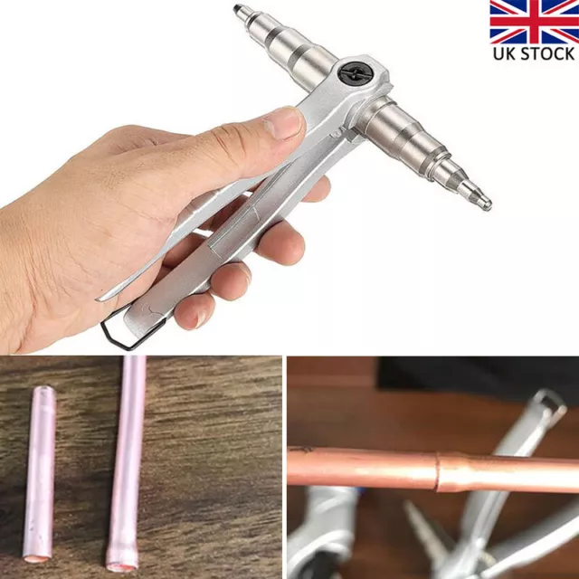 Manual Copper Pipe Tube Expander Hand Expanding Tool Air Conditioner Swaging UK