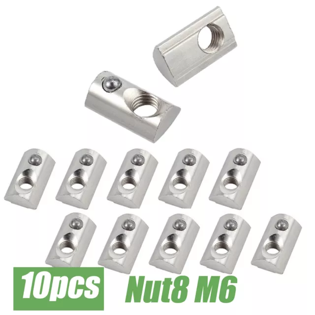 Aluprofil 10x Nutensteine Profil mit Zentrierung Nut8 M6 für 3030 3060 Schrauben