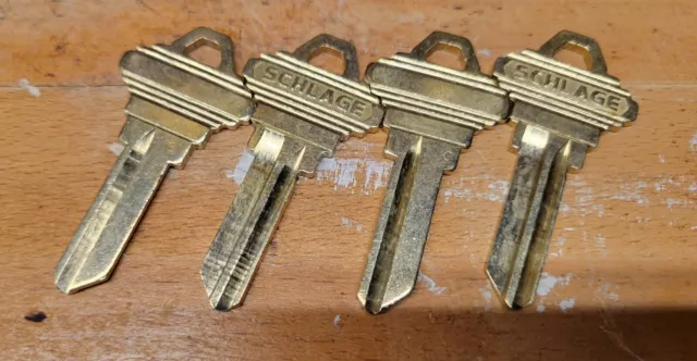 Schlage C Key 5 pin blanks -- C keyway , new, 4 keys