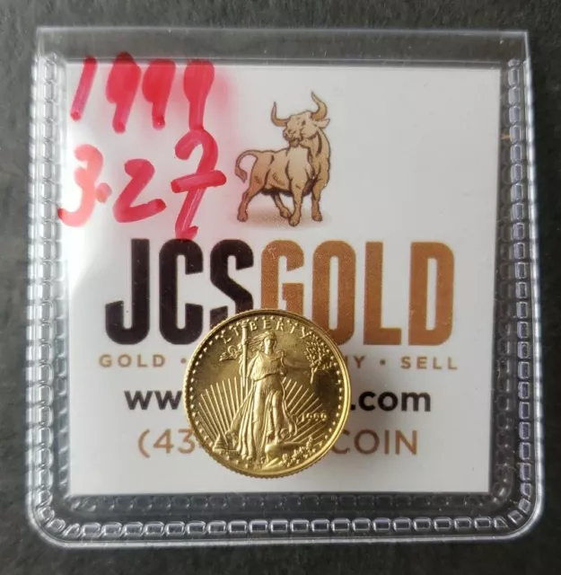 1999 $5 1/10oz Gold American Eagle