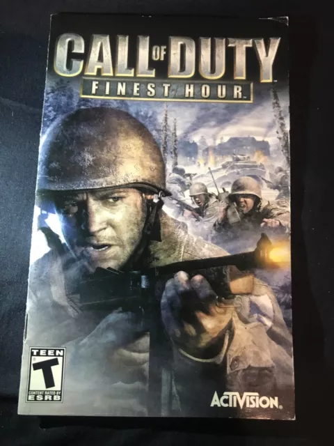 Call of Duty: Finest Hour (Sony PlayStation 2, 2004) PS2 Original MANUAL ONLY