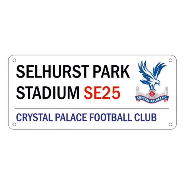 Crystal Palace FC Official Selhurst Park Metal Football Club Street Sign SG6494