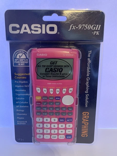 Scientific Calculator Used Casio FX-9750GII-PK Graphing Calculator
