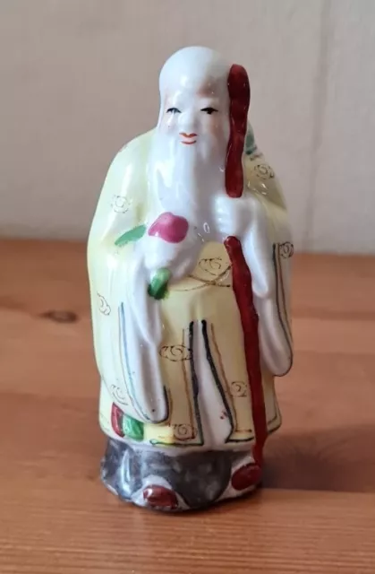 Vintage Chinese Immortal Wise Man Figurine