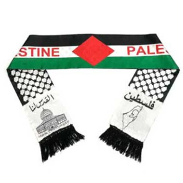 SCIARPA ARABA ROSSA Shemagh Keffiyeh tutta originale made in Palestine