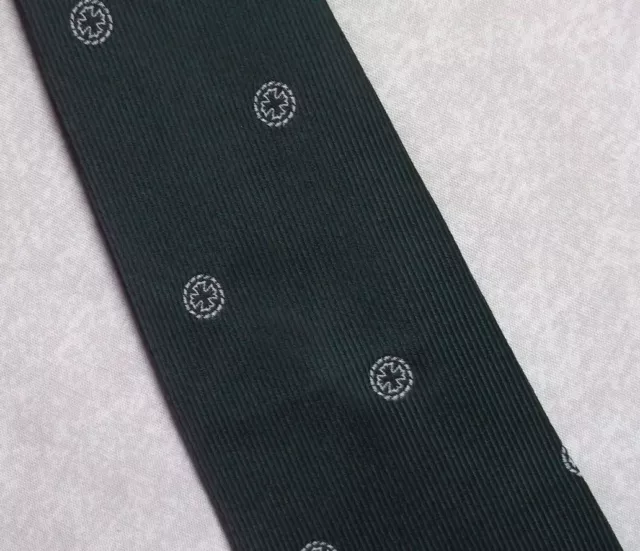 Tie Necktie Vintage Mens Crested Club Association Society CROSS