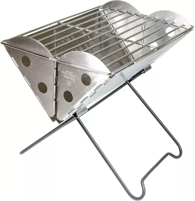 UCO MINI BBQ Portable Folding Flatpack Stainless Steel Barbeque Grill & Firepit