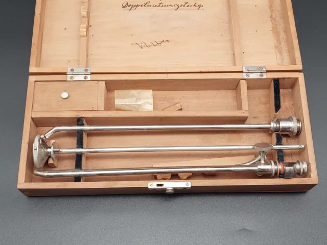Antik Medizinisches Gerät Kystoskop Endoskop Reiniger Gebbert & Sohn Arzt