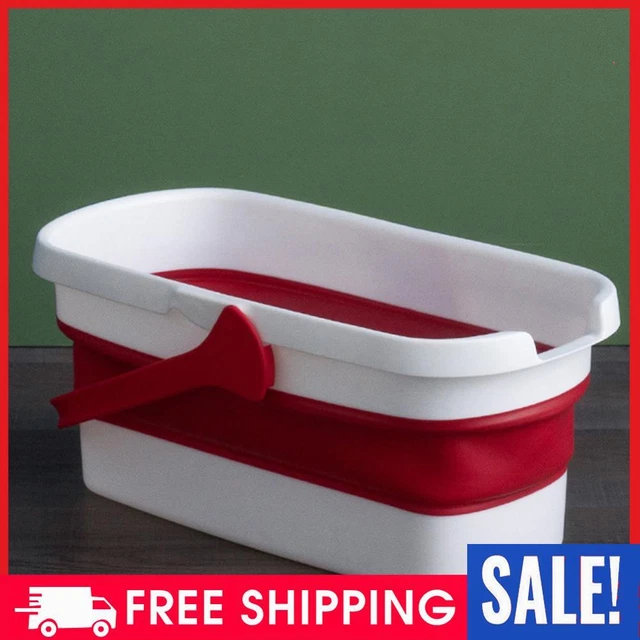 Plastic Bucket Multifunctional Collapsible Bucket Rectangular for House Cleaning