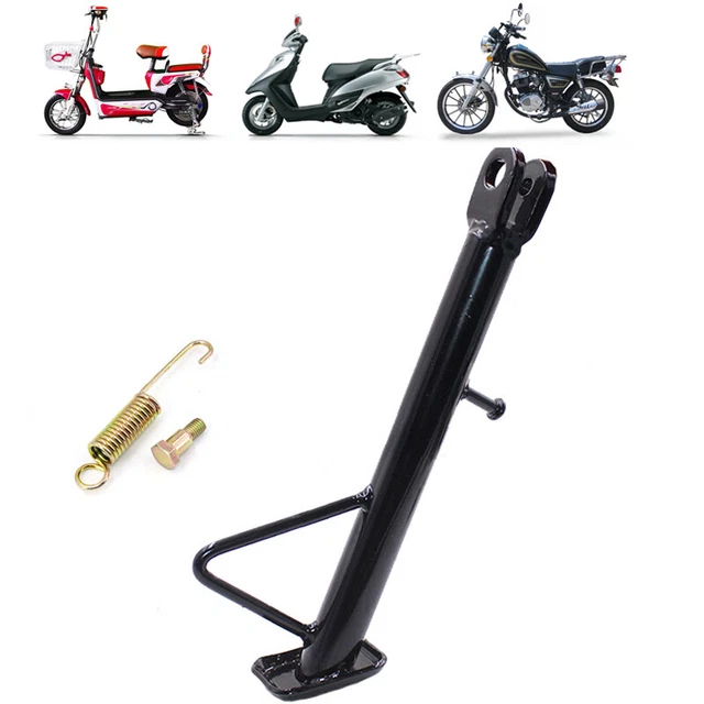 US STOCK Motorcycle Dirt Bike Kickstand Side Stand Leg Prop Universal Part Black
