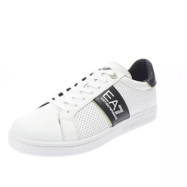 Ea7 Emporio Armani Sneaker Action Leather Bianco - Uomo Scarpe Sneakers Casual
