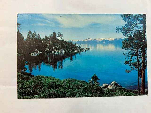 California Postcard Lake Tahoe CA Sierra Mountains