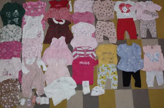 Baby girls HUGE NEWBORN bundle dresses, sleepsuits, vests, dungarees,outfits,