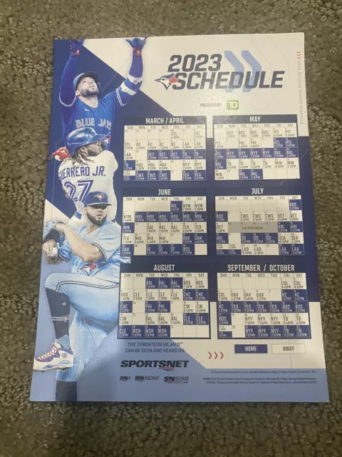 SGA 2023 Toronto Blue Jays Magnet Schedule