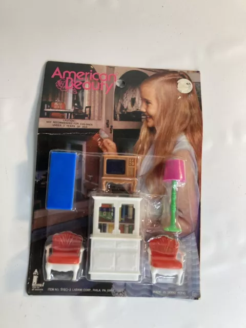 American beauty vintage plastic doll furniture new