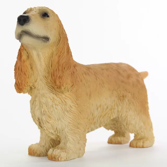 Inglese Cocker Spaniel Figurina Dipinto a Mano Statua