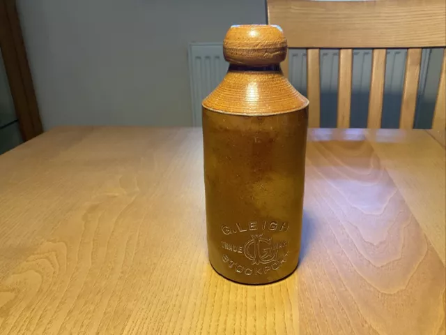 G.Leigh Stockport Bottle Antique Stoneware