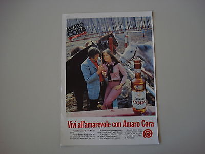 advertising Pubblicità 1973 AMARO CORA 
