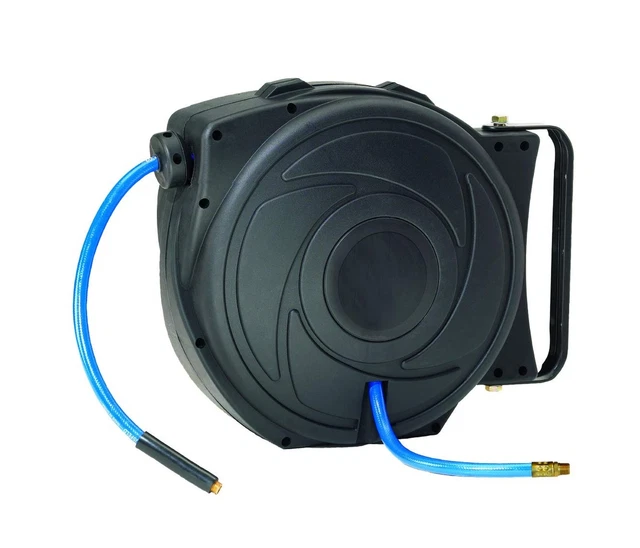 DP Dynamic Power Elite Retractable Air Hose Reel with 3/8-Inch by 50-Feet Air...