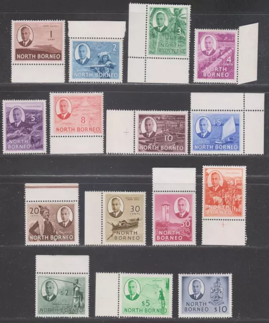 North Borneo 1950 King George VI Part Set to $10 Mint