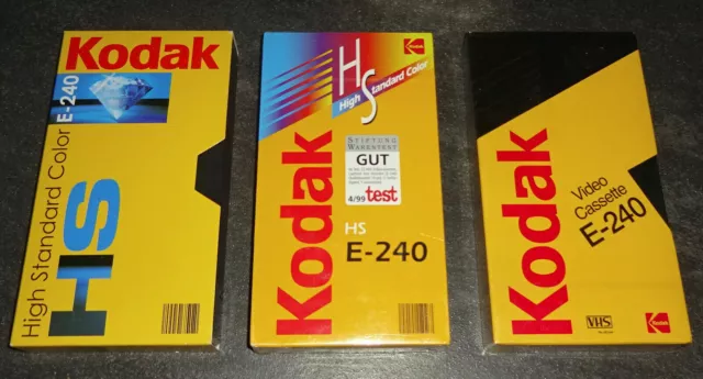 KODAK HS E-240 High Standard Videokassette TAPE SEALED NEU & OVP TOP