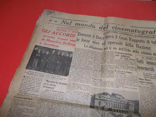 1934 Mussolini Cinema Garbo Campo Testaccio As Roma-Milan Guaita Bernardini 3