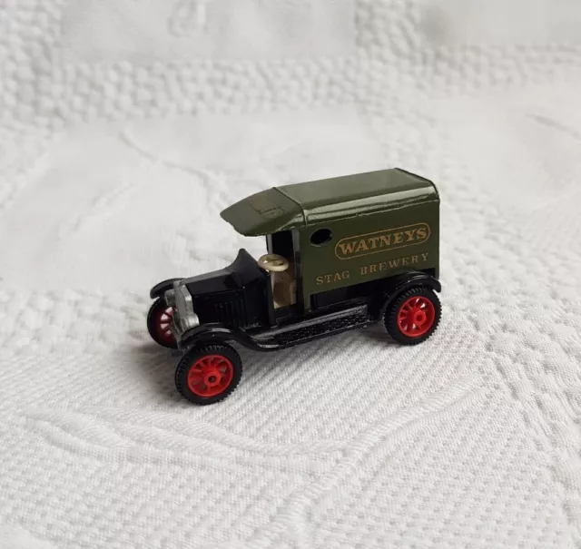 Vintage Efsi Holland 1/75 T-Ford 1919 Watneys Stag Brewery Diecast Van. Green.