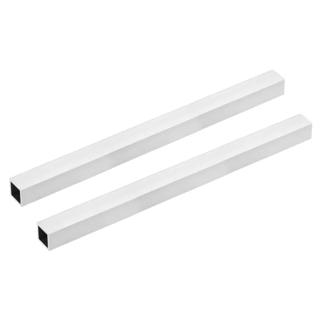 6063 Aluminium Tube Carré 20mmx20mmx1.2mm Mur 300mm Sans Soudure Tuyaus 2Pcs