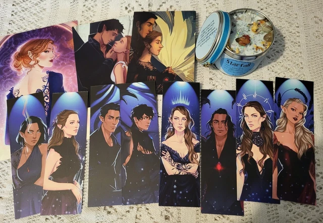Illumicrate ACOTAR A Court Of Thorns And Roses Sarah J Maas Bookmarks & Candle