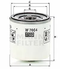 Mann-Filter (W 7054) Ölfilter für FORD