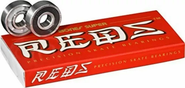 Bones Super Reds Skateboard Bearings (8 Pack)