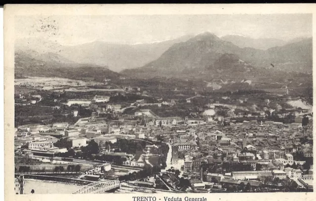 TRENTO - VEDUTA GENERALE viaggiata 1927