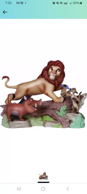 Precious Moments Disney Showcase Lion King Friendship Means No Worries NEW