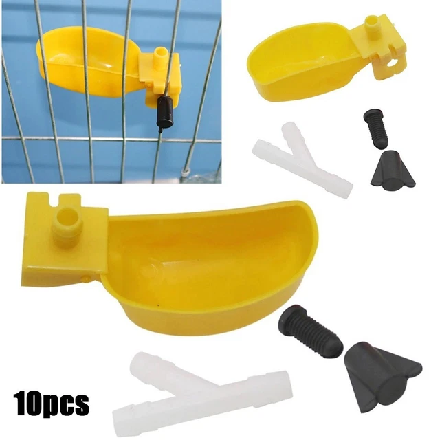 Meilleur cadeau pour poulet 10 pièces suspension d'alimentation pratique tasse
