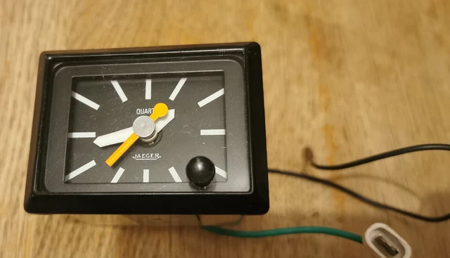 Rectangular Car Clocks GENUINE CLASSIC CAR Jaeger Quartz Clock Made In France For Jaguar ...
