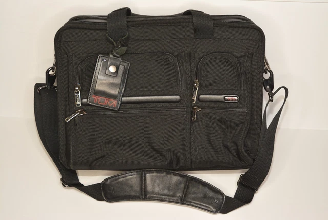 Tumi Ballistic Nylon Expandable Laptop Messenger Briefcase Bag 26141D4