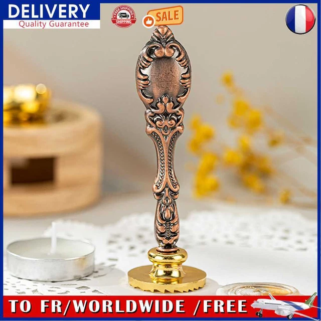 Roman Column Seal Handle Craft Supplies for Wedding Invitations (Pure Copper)