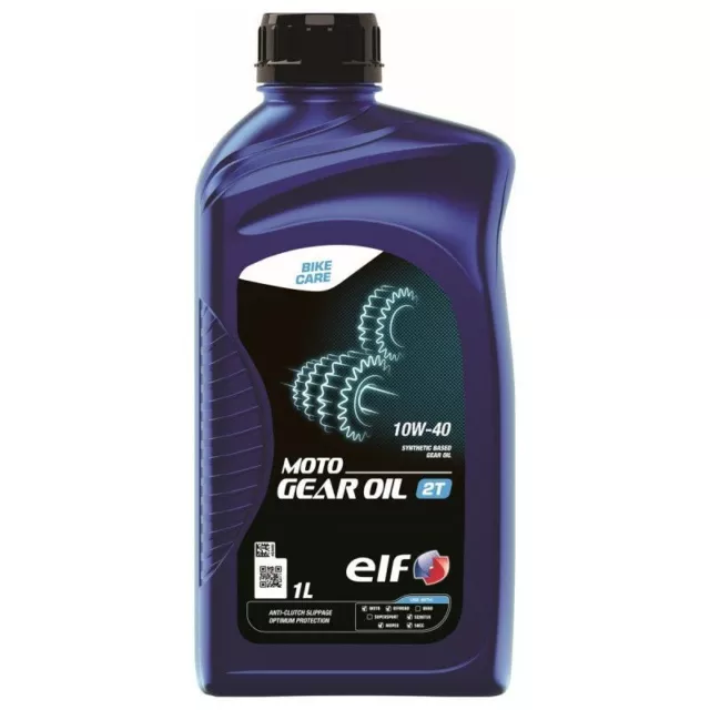 Huile Boite Vitesse ELF MOTO GEAR OIL 10W40 2 Temps / 10 W 40 /  1 Litre 2