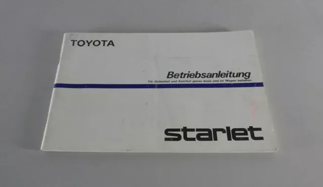 Betriebsanleitung / Handbuch Toyota Starlet  Stand 1986