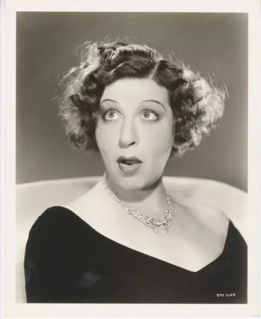 Fanny Brice-Original Photo-Portrait-Double Wgt-Clarence S Bull Stamp