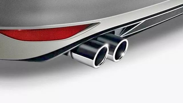 Vw Twin Tailpipe Exhaust Trim Set 76Mm Golf Jetta Touran Beetle Genuine