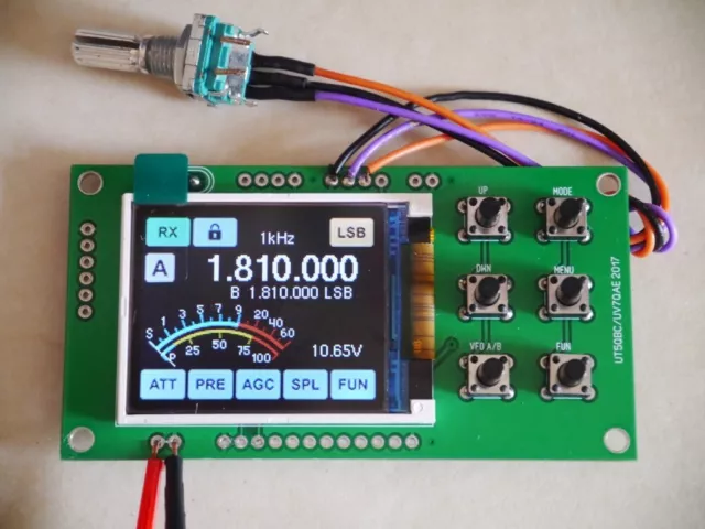 STM32 Si5351 1.8 - 70MHz MICROB V4 1.8" TFT LCD HAM HF Transceiver DDS VFO BFO