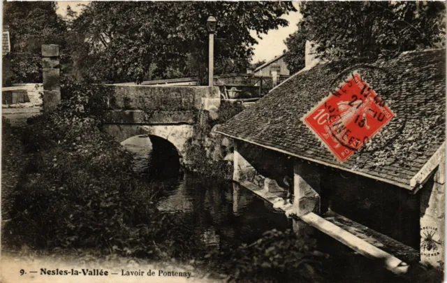 CPA NESLES-la-VALLEY - Lavoir de Pontenay (350198)