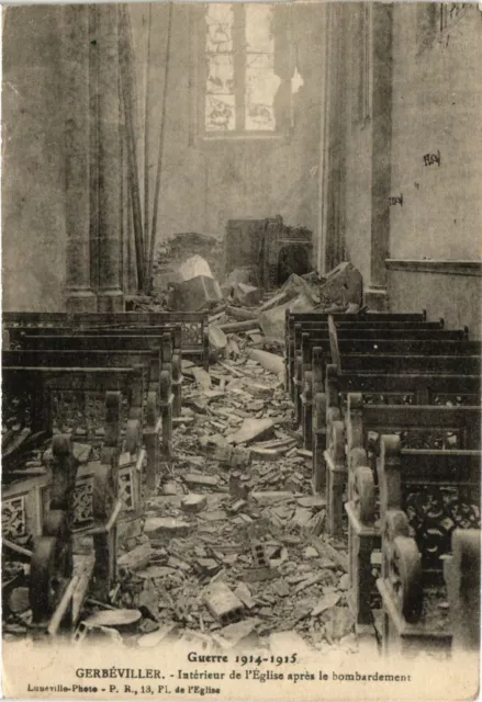 CPA AK Militaire GERBEVILLER - Intérieur de l'Église (362095)