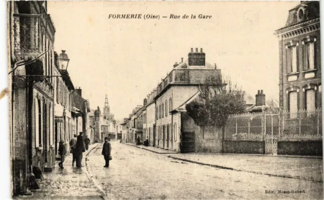 CPA FORMERIE Rue de la Gare (377092)