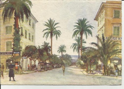 NERVI ILLUSTRATORE ALDO RAIMONDI -81257 GENOVA PASSEGGIATA A MARE 