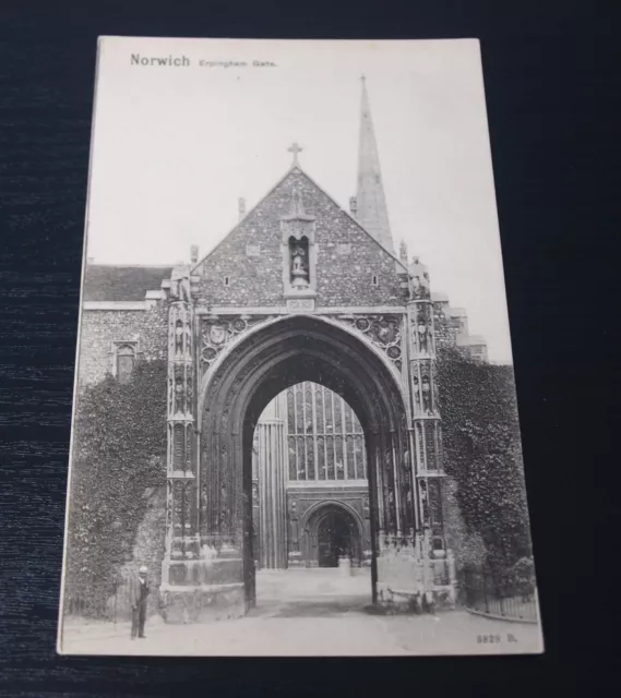 Postkarte Erpingham Gate Cathedral Norwich Norfolk England unverpostet (BB4)
